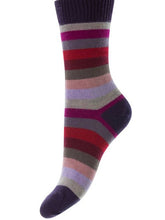 Load image into Gallery viewer, Pantherella Ladies Merino Wool Sock Blackberry