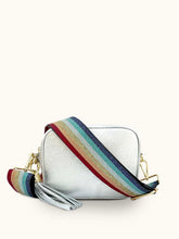 Load image into Gallery viewer, Tassel Bag Silver Rainbow Strap