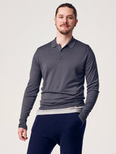 Load image into Gallery viewer, Mens John Smedley Merino Shirt Neck – Slate Grey