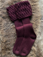 Load image into Gallery viewer, Walking Sock Lady Rannoch Mulberry