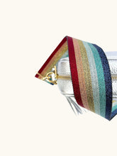 Load image into Gallery viewer, Tassel Bag Silver Rainbow Strap