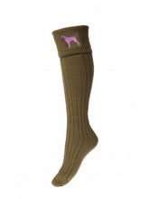 Load image into Gallery viewer, Walking Sock Lady Buckminster Dark Olive