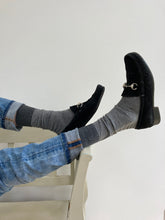 Load image into Gallery viewer, Egyptian Cotton Sock Dark Grey Mix