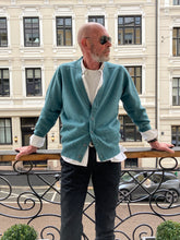 Load image into Gallery viewer, Mens Lambswool Cardigan – Lovat