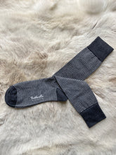 Load image into Gallery viewer, Egyptian Cotton Sock Dark Grey Mix