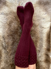 Load image into Gallery viewer, Walking Sock Lady Rannoch Mulberry