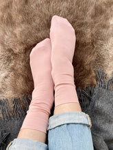 Load image into Gallery viewer, Pantherella Ladies cotton sock Dusky Pink