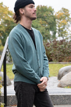 Load image into Gallery viewer, Mens Lambswool Cardigan – Lovat