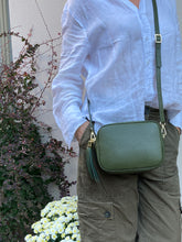 Load image into Gallery viewer, Tassel Bag Olive Camo Strap