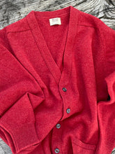 Load image into Gallery viewer, Mens Lambswool Cardigan – Poppy Melange