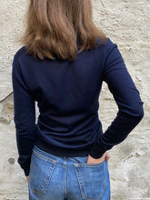 Load image into Gallery viewer, Ladies John Smedley Merino V-Neck - Midnight