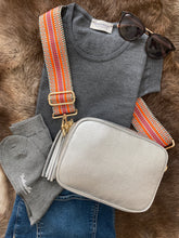 Load image into Gallery viewer, Tassel Bag Silver Boho Strap