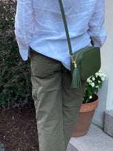 Load image into Gallery viewer, Tassel Bag Olive Camo Strap