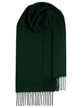 Load image into Gallery viewer, Lambswool Scarf - Bottle Green