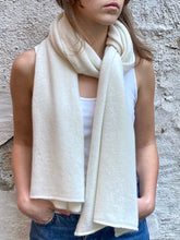Load image into Gallery viewer, Cameron Cashmere Scarf - White Undyed