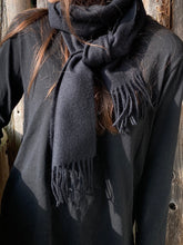 Load image into Gallery viewer, Lambswool Scarf - Black