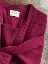 Load image into Gallery viewer, Mens Lambswool Cardigan – Bordeaux