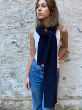 Load image into Gallery viewer, Cameron Cashmere Scarf - Dark Navy
