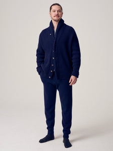 BeggxCo Yacht Rib Cardigan - Navy