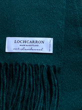 Load image into Gallery viewer, Lambswool Scarf - Bottle Green