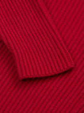 Load image into Gallery viewer, Yacht Rib Cardigan - Collegiate Red