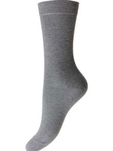 Load image into Gallery viewer, Pantherella Ladies cotton sock Mid Grey