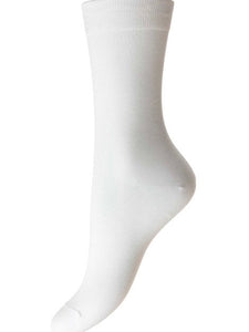 Pantherella Ladies cotton sock White