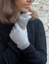 Load image into Gallery viewer, Cashmere Fingerless Gloves - Silver