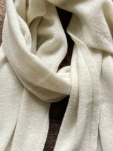 Load image into Gallery viewer, Cameron Cashmere Scarf - White Undyed