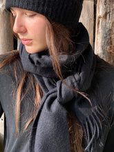 Load image into Gallery viewer, Lambswool Scarf - Black