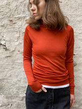 Load image into Gallery viewer, John Smedley Ladies Merino Roll Collar - Orange