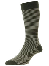 Load image into Gallery viewer, Egyptian Cotton Sock Dark Olive