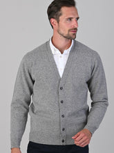 Load image into Gallery viewer, Mens Lambswool Cardigan – Flannel