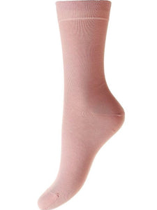 Pantherella Ladies cotton sock Dusky Pink