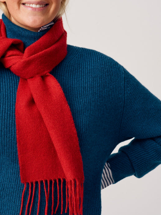 Lambswool Scarf - Red