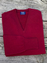 Load image into Gallery viewer, V Neck Cashmere-Claret