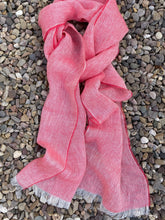 Load image into Gallery viewer, Linen Scarf - Coral