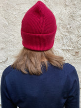Load image into Gallery viewer, House of Scotland Cashmere Beanie Ladybird Red