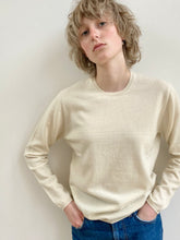 Load image into Gallery viewer, Ladies Cashmere Crew Neck - White Undyed