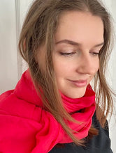 Load image into Gallery viewer, Cashmere Wispy Scarf - Regal Red