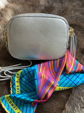 Load image into Gallery viewer, Tassel Bag Silver Rainbow Strap