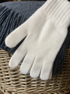 Cashmere Gloves - White Undyed