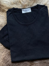 Load image into Gallery viewer, Ladies Cotton John Smedley T-Shirt Black