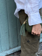 Load image into Gallery viewer, Tassel Bag Olive Camo Strap