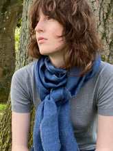 Load image into Gallery viewer, Linen Scarf - Denim