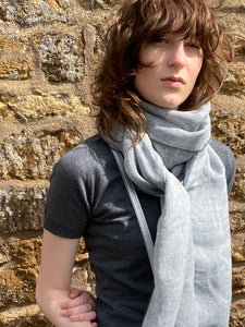 Linen Scarf - Dove