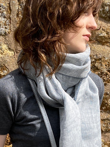 Linen Scarf - Dove