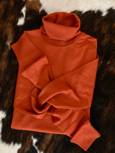Load image into Gallery viewer, John Smedley Ladies Merino Roll Collar - Orange