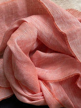 Load image into Gallery viewer, Linen Scarf - Nectarine