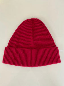 House of Scotland Cashmere Beanie Ladybird Red